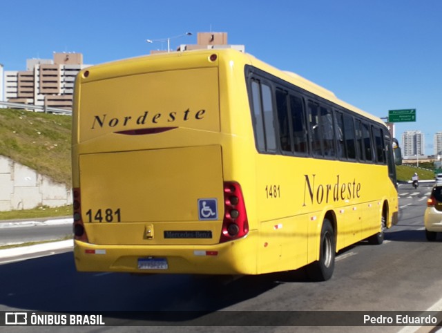 Viação Nordeste 1481 na cidade de Natal, Rio Grande do Norte, Brasil, por Pedro Eduardo. Número da foto: #8959115.