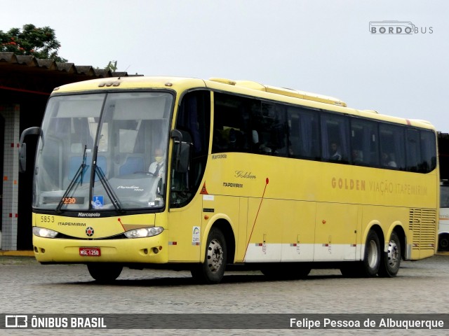 Viação Itapemirim 5853 na cidade de Vitória da Conquista, Bahia, Brasil, por Felipe Pessoa de Albuquerque. ID da foto: 8961492.