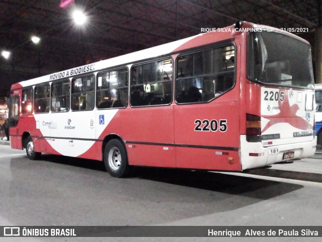 Expresso CampiBus 2205 na cidade de Campinas, São Paulo, Brasil, por Henrique Alves de Paula Silva. Número da foto: #8959044.