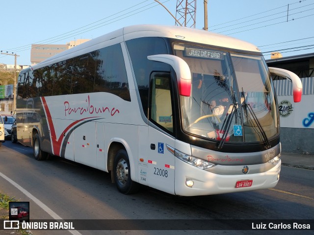 Paraibuna Transportes 22008 na cidade de Juiz de Fora, Minas Gerais, Brasil, por Luiz Carlos Rosa. Número da foto: #8961836.
