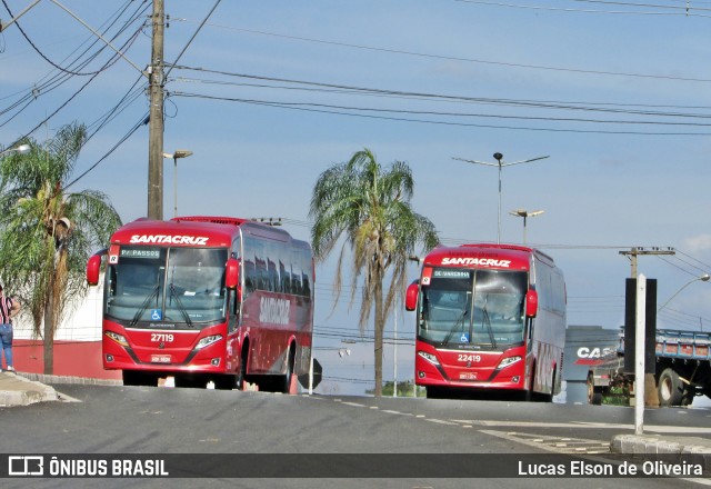 Viação Santa Cruz 27119 na cidade de Alfenas, Minas Gerais, Brasil, por Lucas Elson de Oliveira. ID da foto: 8960041.