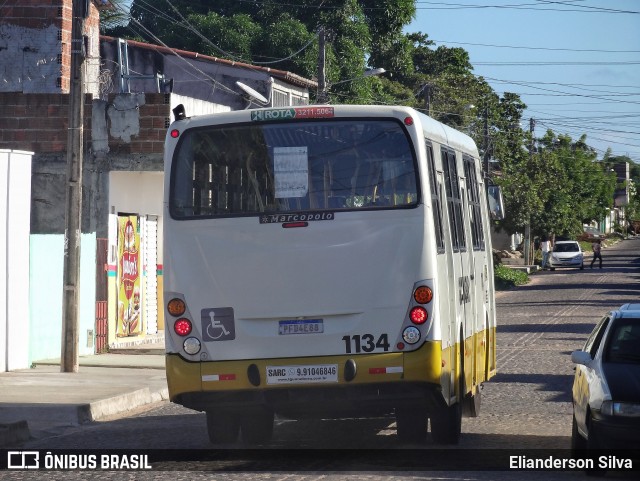 Transportes Guanabara 1134 na cidade de Natal, Rio Grande do Norte, Brasil, por Elianderson Silva. ID da foto: 8961114.