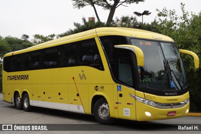Viação Itapemirim 60671 na cidade de São Paulo, São Paulo, Brasil, por Rafael H.. Número da foto: #9037618.