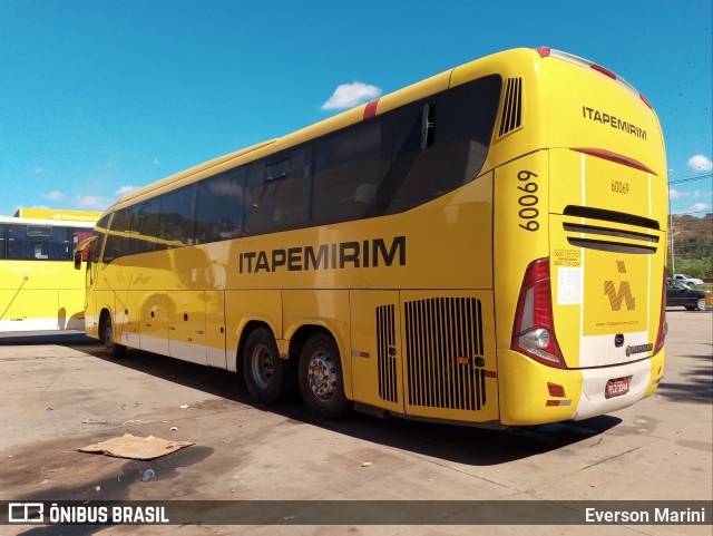 Viação Itapemirim 60069 na cidade de Governador Valadares, Minas Gerais, Brasil, por Everson Marini. Número da foto: #9039025.
