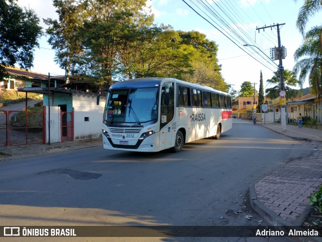 Viação Raíssa 2012 na cidade de Rio Piracicaba, Minas Gerais, Brasil, por Adriano  Almeida. ID da foto: 9037871.