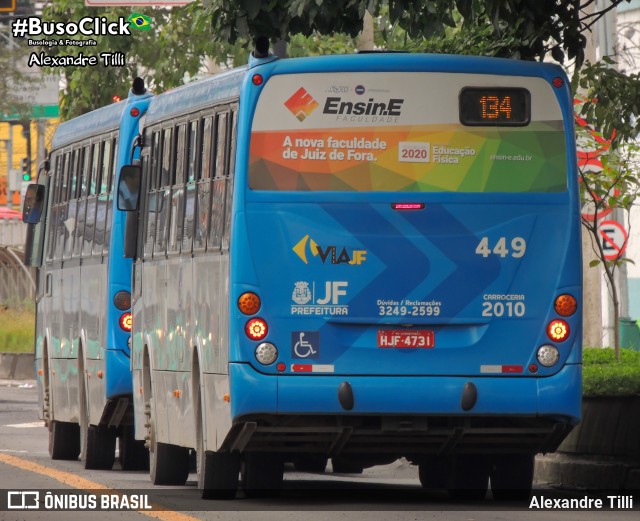 VSFL - Viação São Francisco 449 na cidade de Juiz de Fora, Minas Gerais, Brasil, por Alexandre Tilli. Número da foto: #9037743.