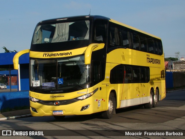 Viação Itapemirim 17203 na cidade de São Paulo, São Paulo, Brasil, por Moaccir  Francisco Barboza. Número da foto: #9037310.