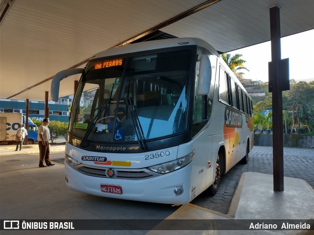 Saritur - Santa Rita Transporte Urbano e Rodoviário 23500 na cidade de Itabira, Minas Gerais, Brasil, por Adriano  Almeida. ID da foto: 9038037.