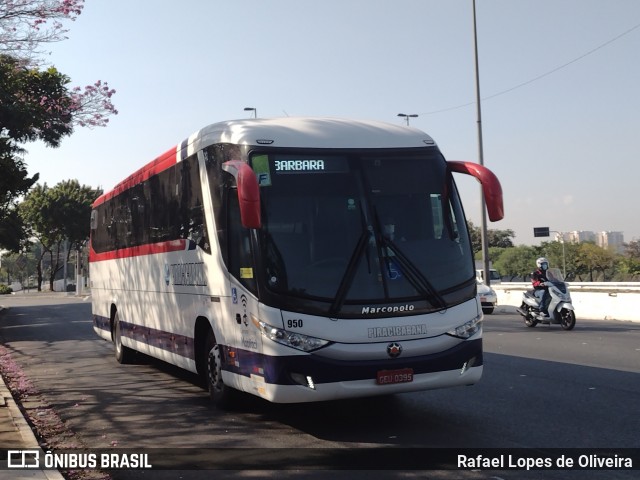 Viação Piracicabana 950 na cidade de São Paulo, São Paulo, Brasil, por Rafael Lopes de Oliveira. Número da foto: #9037774.