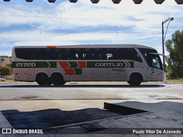 Empresa Gontijo de Transportes 21720 na cidade de Araxá, Minas Gerais, Brasil, por Paulo Vitor De Azevedo. Número da foto: #9037346.