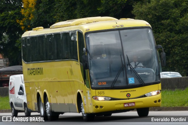 Viação Itapemirim 5075 na cidade de Caçapava, São Paulo, Brasil, por Everaldo Bordini. ID da foto: 8963308.