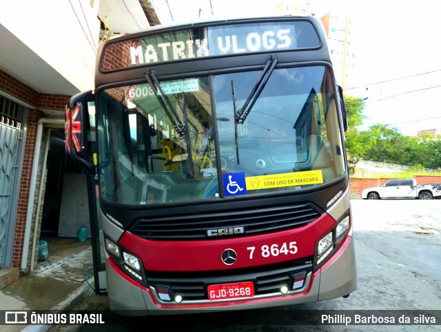 Transwolff Transportes e Turismo 7 8645 na cidade de São Paulo, São Paulo, Brasil, por Phillip Barbosa da silva. Número da foto: #8962552.