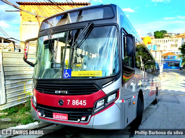 Transwolff Transportes e Turismo 7 8645 na cidade de São Paulo, São Paulo, Brasil, por Phillip Barbosa da silva. Número da foto: #8962557.