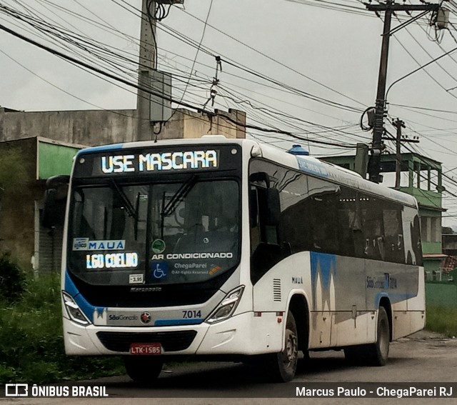 Viação Mauá 7.014 na cidade de São Gonçalo, Rio de Janeiro, Brasil, por Marcus Paulo - ChegaParei RJ. Número da foto: #8962828.