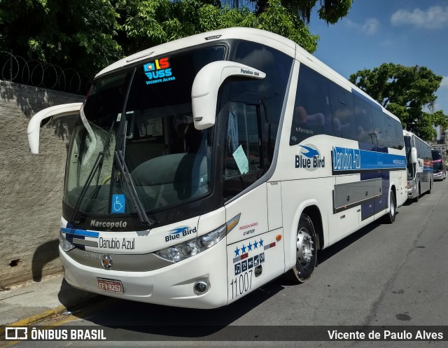 VIDA - Viação Danúbio Azul 11.007 na cidade de Aparecida, São Paulo, Brasil, por Vicente de Paulo Alves. Número da foto: #8962613.