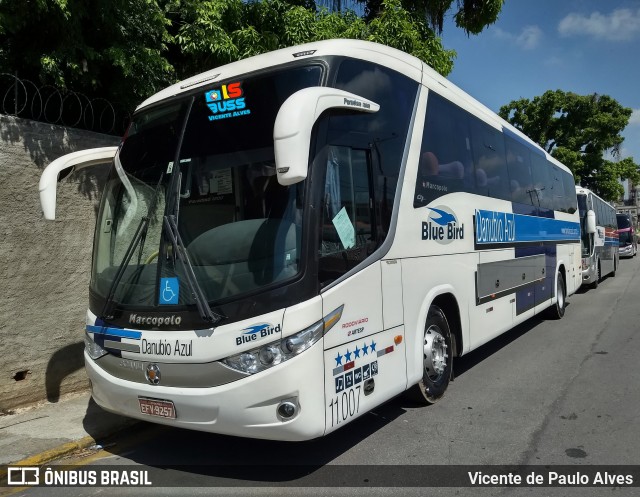 VIDA - Viação Danúbio Azul 11.007 na cidade de Aparecida, São Paulo, Brasil, por Vicente de Paulo Alves. ID da foto: 8962613.