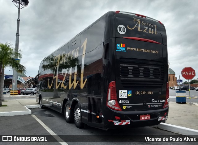 Serra Azul Turismo 45005 na cidade de Aparecida, São Paulo, Brasil, por Vicente de Paulo Alves. Número da foto: #8962639.