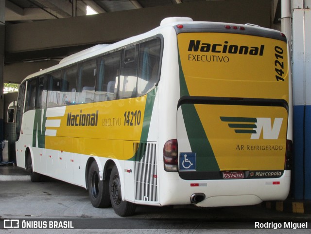 Viação Nacional 14210 na cidade de Rio de Janeiro, Rio de Janeiro, Brasil, por Rodrigo Miguel. ID da foto: 8962330.