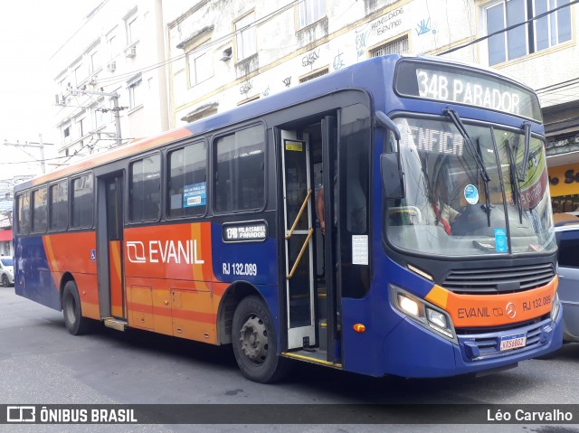 Evanil Transportes e Turismo RJ 132.089 na cidade de Nova Iguaçu, Rio de Janeiro, Brasil, por Léo Carvalho. ID da foto: 8963558.