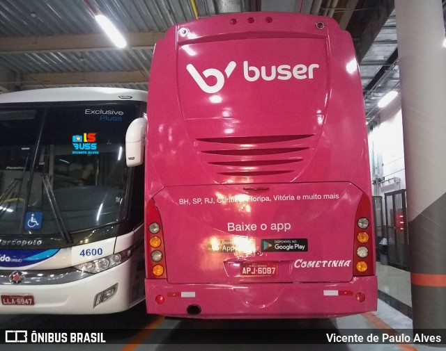 Buser Brasil Tecnologia 6087 na cidade de São Paulo, São Paulo, Brasil, por Vicente de Paulo Alves. Número da foto: #8964086.