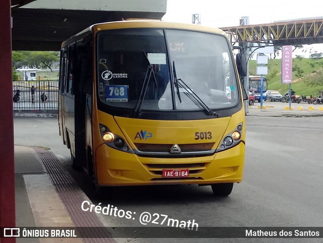 AVP - Auto Viação Paraíso 5013 na cidade de Aracaju, Sergipe, Brasil, por Matheus dos Santos. Número da foto: #8965076.