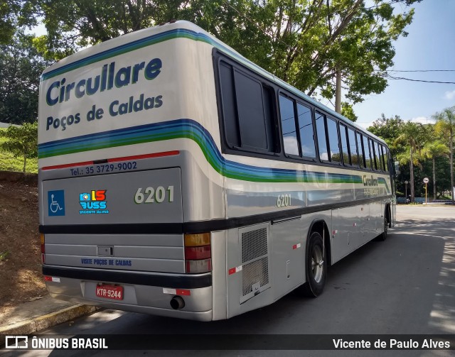 Auto Omnibus Circullare 6201 na cidade de Aparecida, São Paulo, Brasil, por Vicente de Paulo Alves. ID da foto: 8962661.