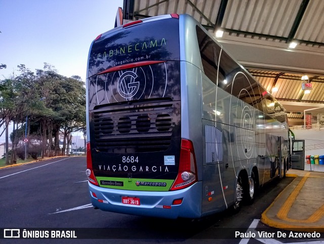 Viação Garcia 8684 na cidade de Franca, São Paulo, Brasil, por Paulo Vitor De Azevedo. Número da foto: #8967273.