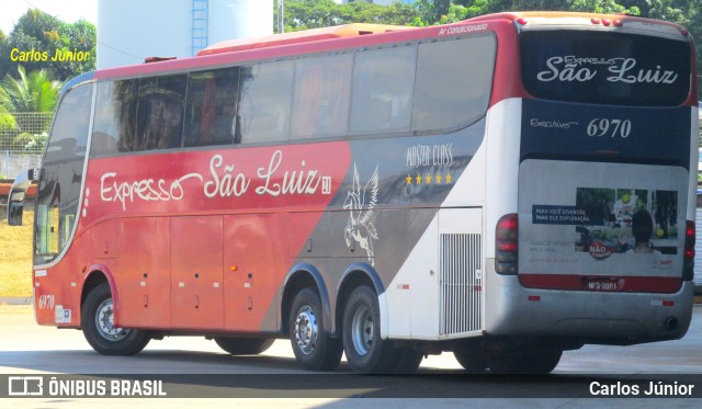 Expresso São Luiz 6970 na cidade de Goiânia, Goiás, Brasil, por Carlos Júnior. ID da foto: 8966304.