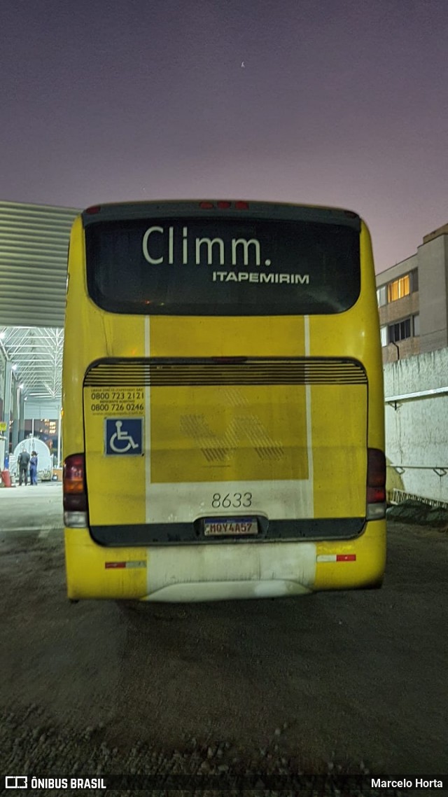 Viação Itapemirim 8633 na cidade de São Paulo, São Paulo, Brasil, por Marcelo Horta. Número da foto: #8965528.