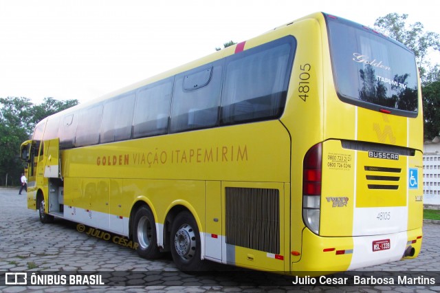 Viação Itapemirim 48105 na cidade de Aracaju, Sergipe, Brasil, por Julio Cesar  Barbosa Martins. Número da foto: #8968020.