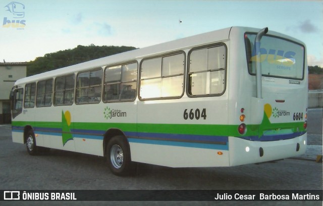 Viação Cidade Jardim 6604 na cidade de Aracaju, Sergipe, Brasil, por Julio Cesar  Barbosa Martins. ID da foto: 8966737.