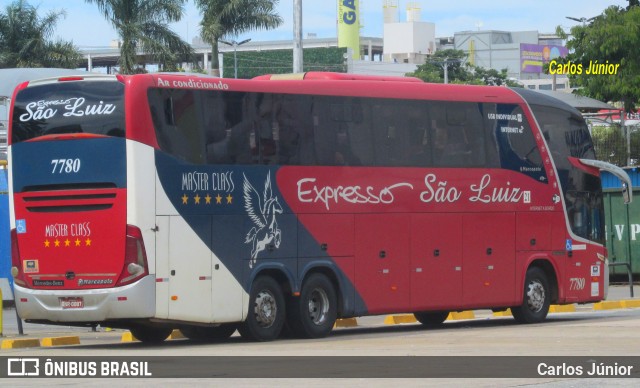 Expresso São Luiz 7780 na cidade de Goiânia, Goiás, Brasil, por Carlos Júnior. ID da foto: 8966768.