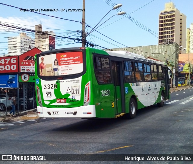 VB Transportes e Turismo 3320 na cidade de Campinas, São Paulo, Brasil, por Henrique Alves de Paula Silva. Número da foto: #8967955.