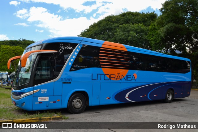 Litorânea Transportes Coletivos 5985 na cidade de São Paulo, São Paulo, Brasil, por Rodrigo Matheus. Número da foto: #8968078.