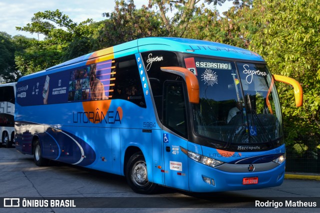 Litorânea Transportes Coletivos 5984 na cidade de São Paulo, São Paulo, Brasil, por Rodrigo Matheus. Número da foto: #8970388.