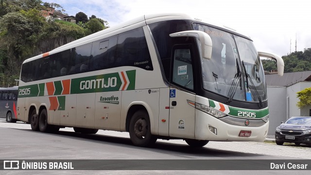 Empresa Gontijo de Transportes 21505 na cidade de Santos, São Paulo, Brasil, por Davi Cesar. ID da foto: 8968824.