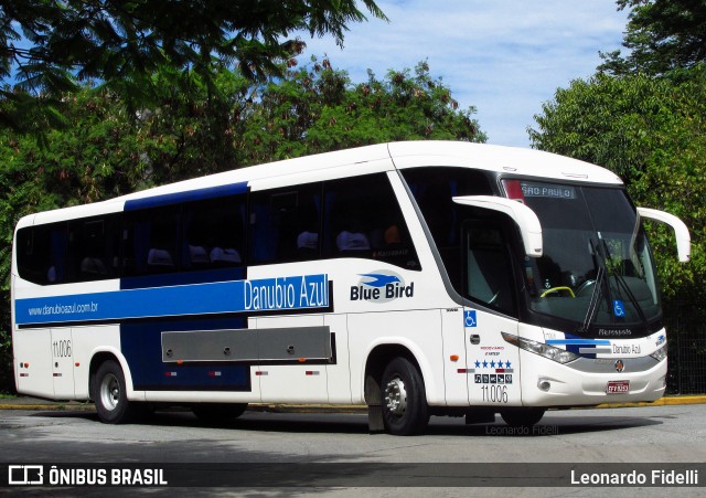 VIDA - Viação Danúbio Azul 11.006 na cidade de São Paulo, São Paulo, Brasil, por Leonardo Fidelli. ID da foto: 8972771.