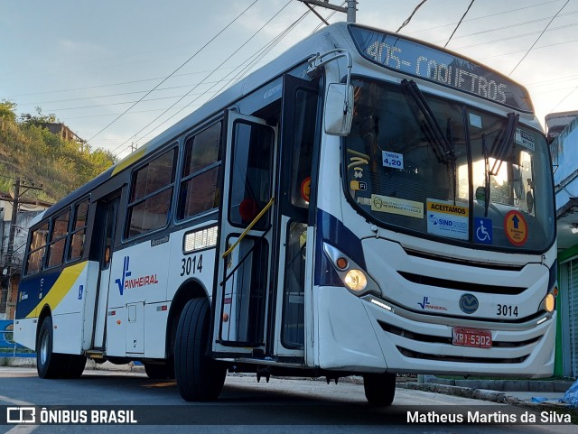 Viação Pinheiral 3014 na cidade de Volta Redonda, Rio de Janeiro, Brasil, por Matheus Martins da Silva. ID da foto: 8971740.