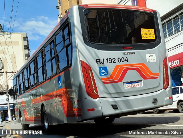 Viação Resendense RJ 192.004 na cidade de Barra Mansa, Rio de Janeiro, Brasil, por Matheus Martins da Silva. Número da foto: #8971945.