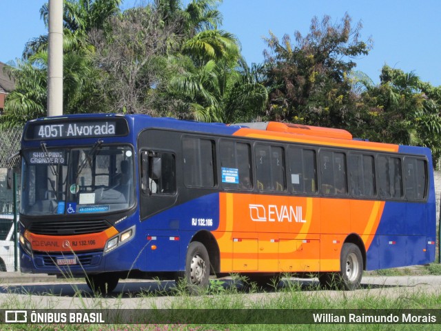 Evanil Transportes e Turismo RJ 132.106 na cidade de Rio de Janeiro, Rio de Janeiro, Brasil, por Willian Raimundo Morais. Número da foto: #8972662.