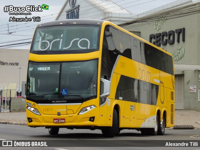 Brisa Ônibus 11871 na cidade de Juiz de Fora, Minas Gerais, Brasil, por Alexandre Tilli. ID da foto: 8973814.