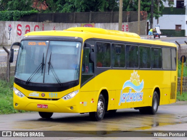 Auto Viação Jardinense 1511 na cidade de Natal, Rio Grande do Norte, Brasil, por Willian Pontual. ID da foto: 8972748.