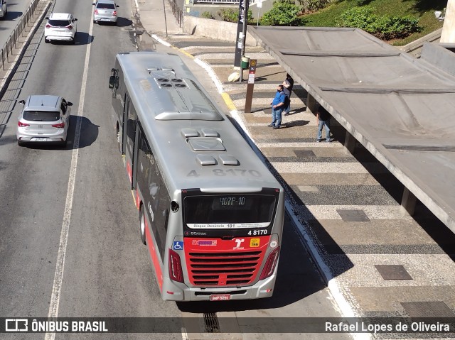 Express Transportes Urbanos Ltda 4 8170 na cidade de São Paulo, São Paulo, Brasil, por Rafael Lopes de Oliveira. ID da foto: 8973084.