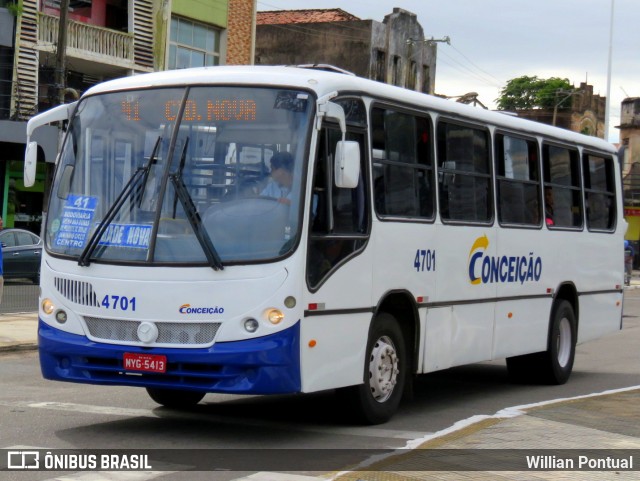 Empresa de Transportes Nossa Senhora da Conceição 4701 na cidade de Natal, Rio Grande do Norte, Brasil, por Willian Pontual. ID da foto: 8972703.