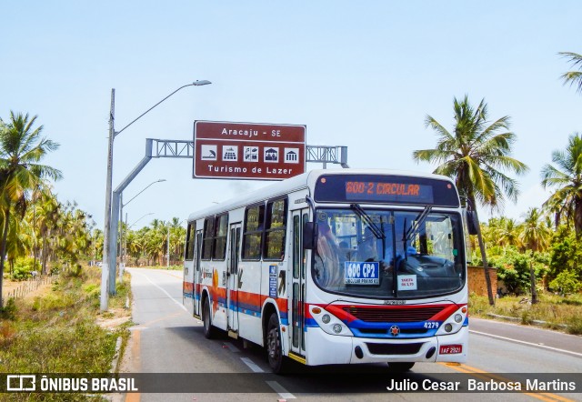 Transporte Tropical 4279 na cidade de Aracaju, Sergipe, Brasil, por Julio Cesar  Barbosa Martins. ID da foto: 8973110.