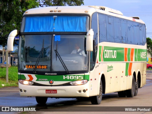 Empresa Gontijo de Transportes 14895 na cidade de Natal, Rio Grande do Norte, Brasil, por Willian Pontual. ID da foto: 8972761.