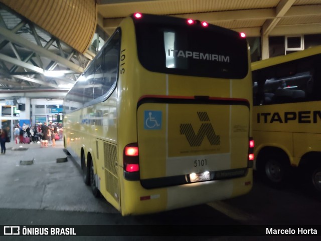 Viação Itapemirim 5101 na cidade de Rio de Janeiro, Rio de Janeiro, Brasil, por Marcelo Horta. ID da foto: 8974475.