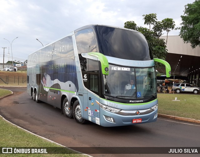 Viação Garcia 8624 na cidade de Foz do Iguaçu, Paraná, Brasil, por JULIO SILVA. Número da foto: #8976270.