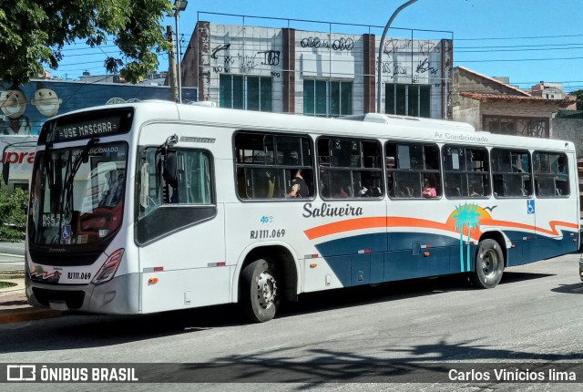 Auto Viação Salineira RJ 111.069 na cidade de Arraial do Cabo, Rio de Janeiro, Brasil, por Carlos Vinícios lima. Número da foto: #8975473.