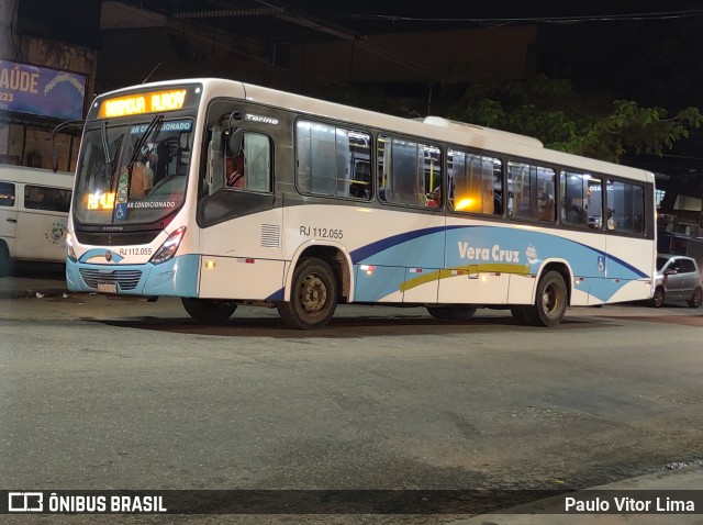 Auto Viação Vera Cruz - Belford Roxo RJ 112.055 na cidade de Rio de Janeiro, Rio de Janeiro, Brasil, por Paulo Vitor Lima. ID da foto: 8975757.